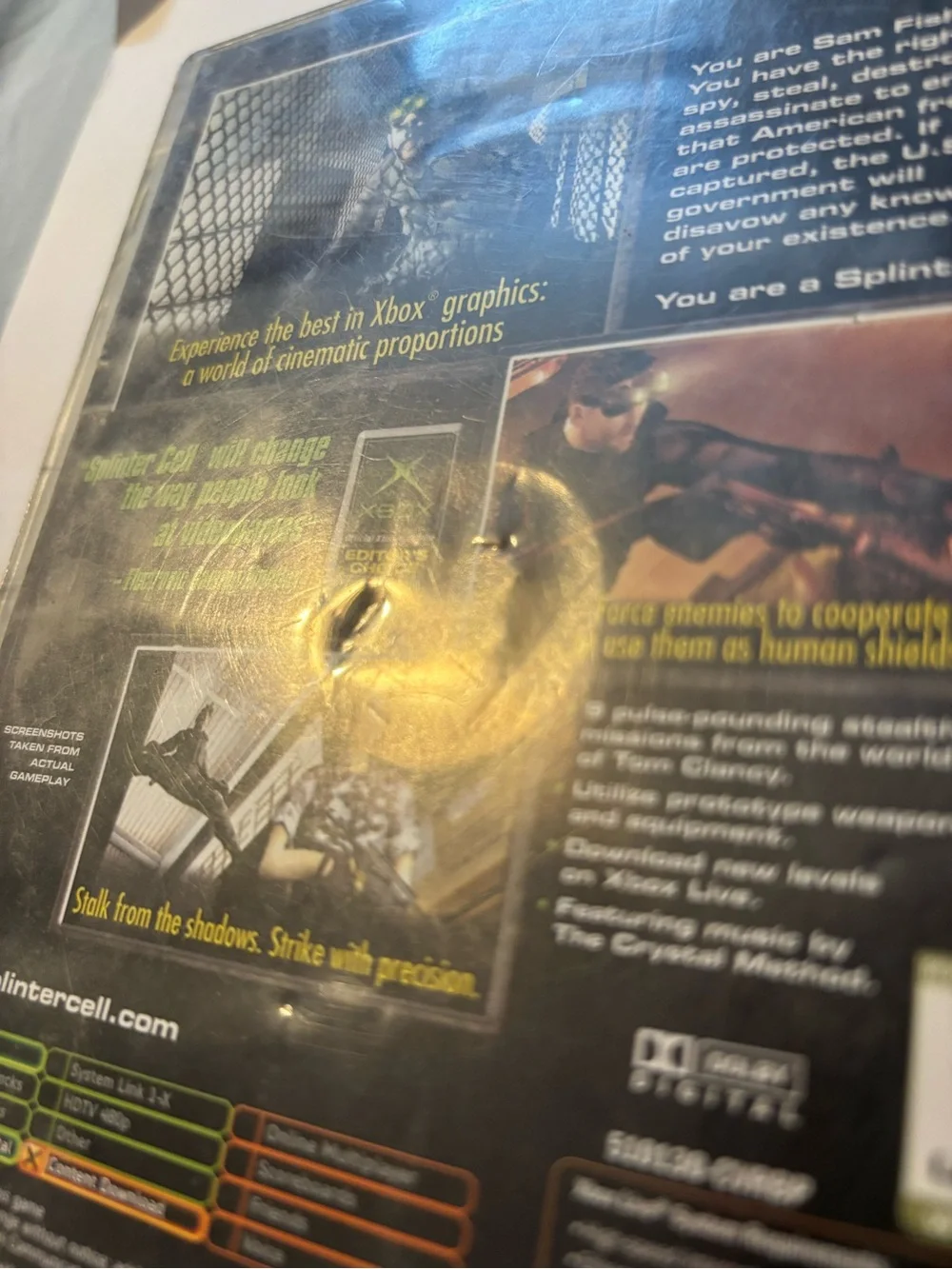 Xbox Tom Clancy's Splinter Cell Spy Action Redefined